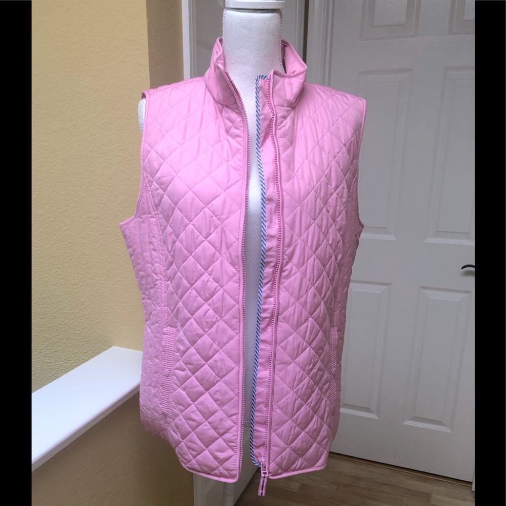 Talbots Pink Quilted Vest